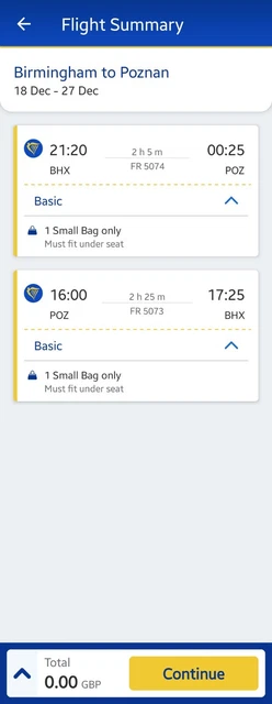 Poland Flight tickets For 2. 18th December 2023 To 27th December. BHX TO Poz Poland Flight tickets For 2. 18th December 2023 To 27th December. BHX TO Poz