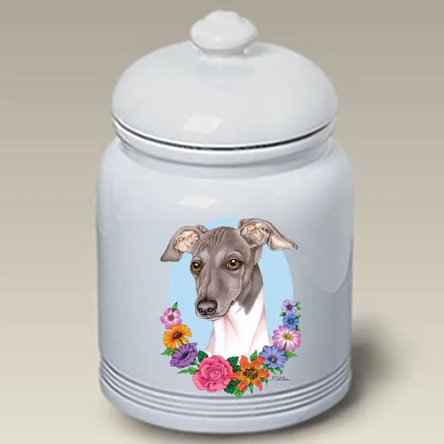 Italian Greyhound Ceramic Treat Jar TP 47065