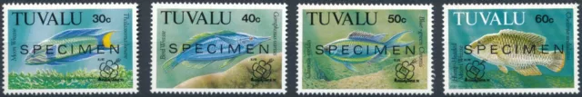 Kuala Lumpur 92 Exhibition optd Specimen - Tuvalu 1992 - MNH - SG 656/7s