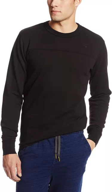 NWT Men's G-Star Raw Prichard Crew Neck Sweatshirt R Longsleeve Black Large L