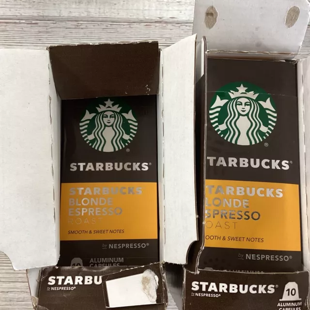 Starbucks by Nespresso Blonde Roast Espresso. 90 Count Single Serve Capsules.