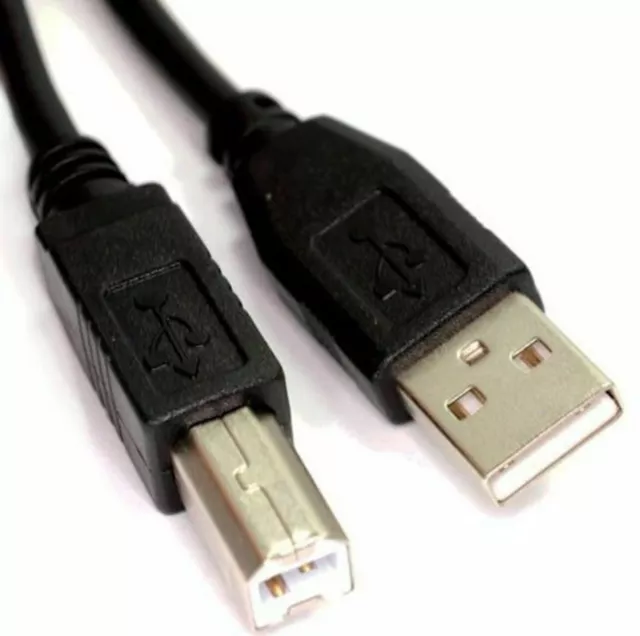 1m 2m 5m 10m USB 2.0 High Speed Cable Printer Lead A to B Long Black Lot