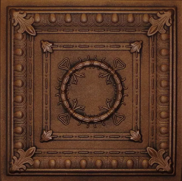 DIY Tin Look Ceiling Tiles Styrofoam R47 Corona Antique Bronze 20x20 SALE!!