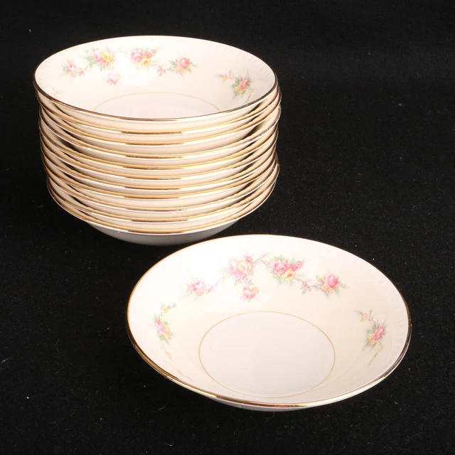 12 Berry Bowls Homer Laughlin Georgian Eggshell H47 N5 USA