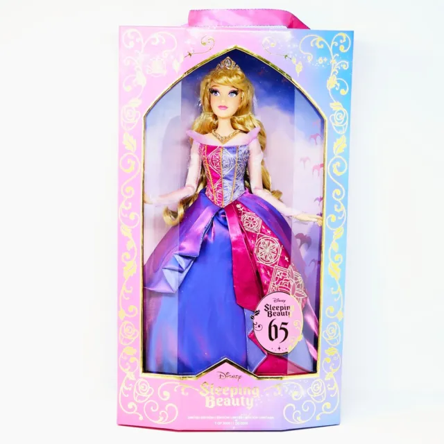 Disney Limited Edition 65th Anniversary Aurora Sleeping Beauty 17" Doll IN HAND