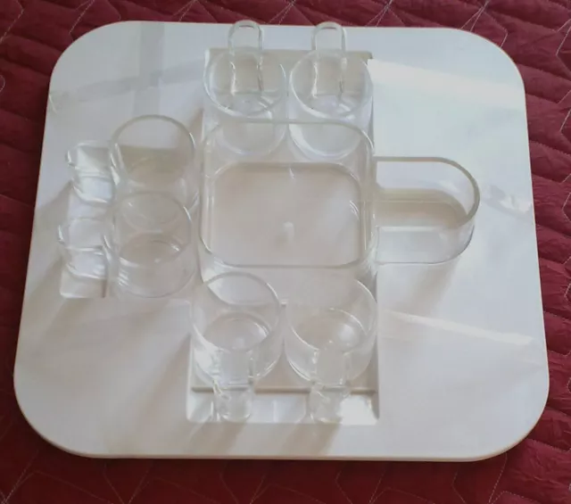 BIESSE Pino Spagnolo set tazze plexiglass  anni 70