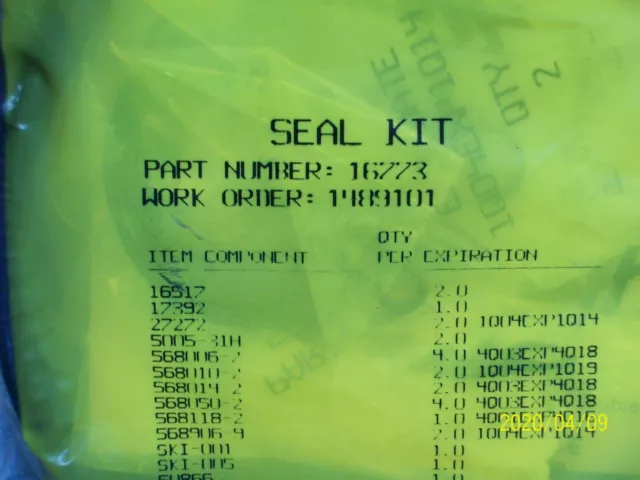 Haskel 16773 Seal Kit 2