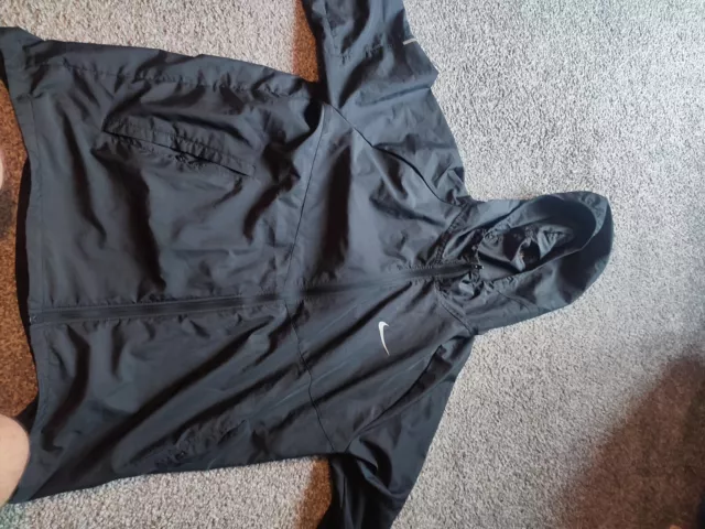 Mens Nike Miler Repel Running Jacket black size Large