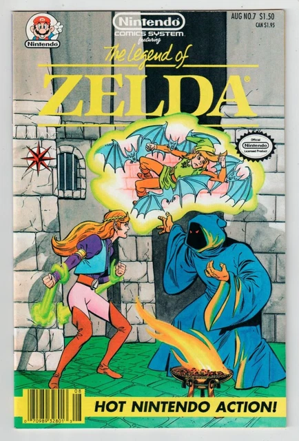 NINTENDO COMICS SYSTEM #7 Legend of Zelda Valiant Comics 1991 Link Princess Rare