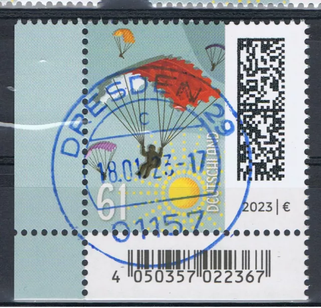 Bund MiNr. 3736 Welt der Briefe Briefgleiter Ecke 3 Vollstempel