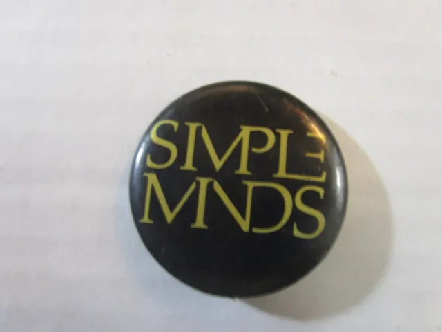 Simple Minds 1980's 25mm / 1 Inch D Pin Button Badge 2