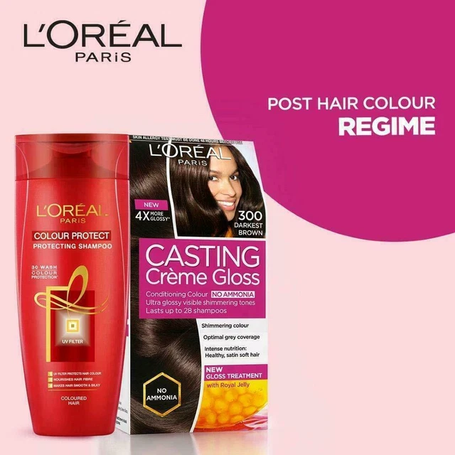 LOREAL PARIS CASTING Cream Gloss Hair Colour, Dunkelsten Brown 300, 3