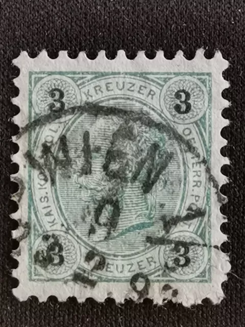 1890 Österreich MiNr 52ax YT 48 SG 81 (K 10) Gestempelt