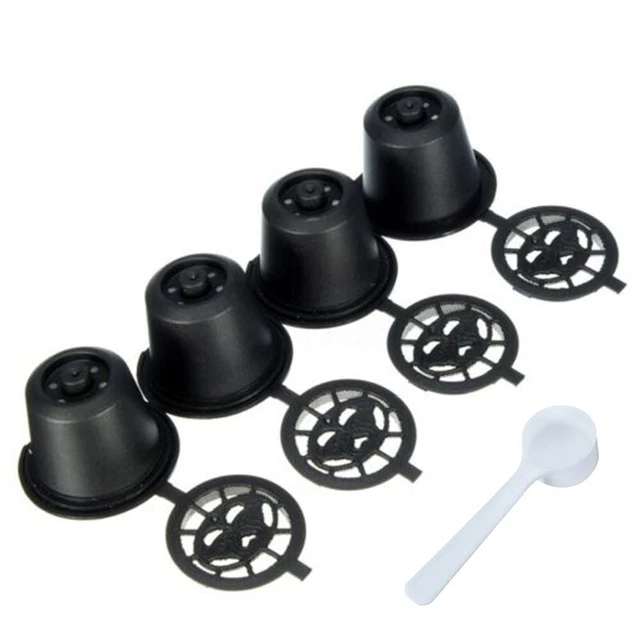 Capsula caffè ricaricabile riutilizzabile filtro tazza pod set per Nespresso