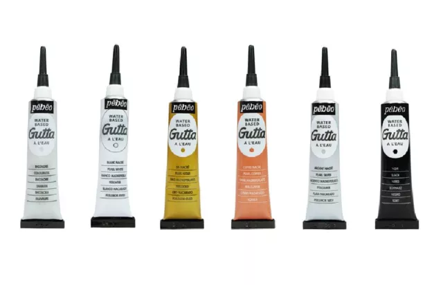 Pebeo Gutta Silk Outliner Water Based Paint Setasilk Fabric Painting 20ml Tube