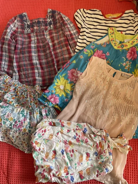 Pacchetto ragazze età 4-5 anni abiti gonna tuta da gioco Next Zara Joules indaco