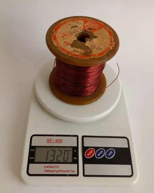 Stärke 22-21 AWG, 1150 g Magnetdraht 0,71 mm, emaillierte Kupferwicklung UdSSR