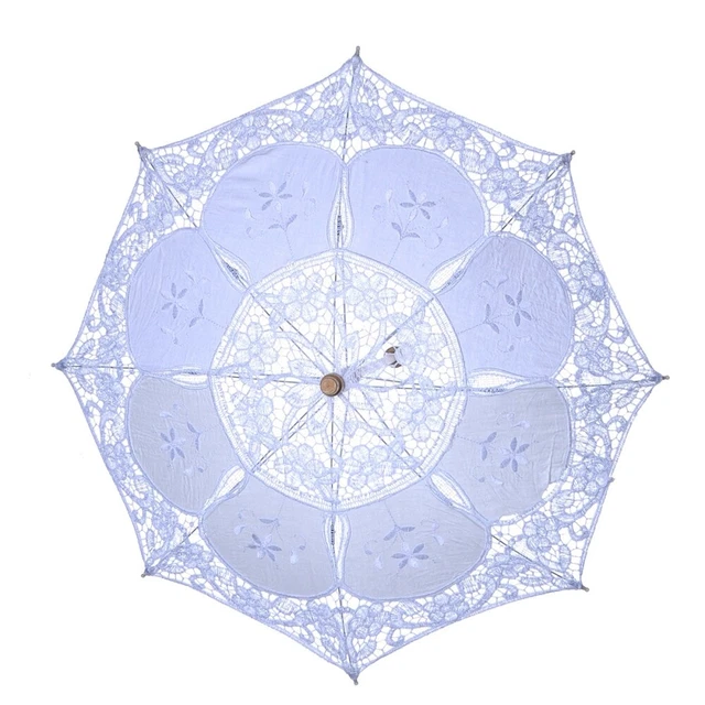 Ombrello Matrimonio Vintage - Ombrellone Bianco Ombrelli Decorativi Miss Sposa