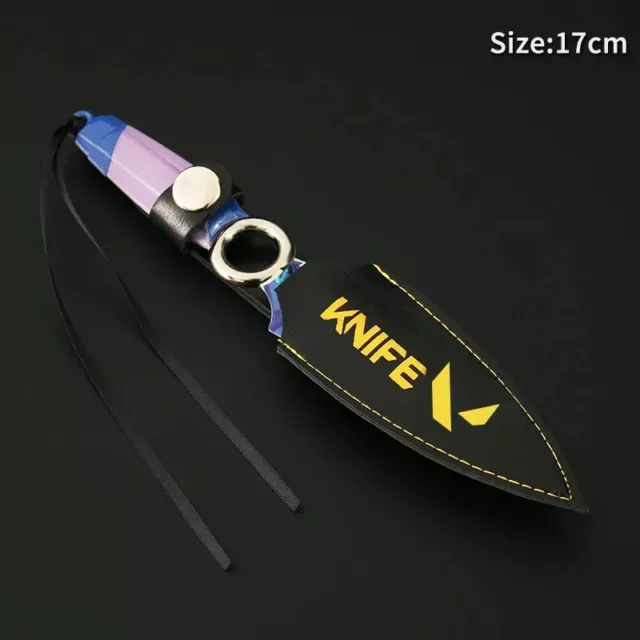 Valorant Weapon JETT Kunai With Pattern 17cm Game Peripheral Blunt Knife Cosplay 3