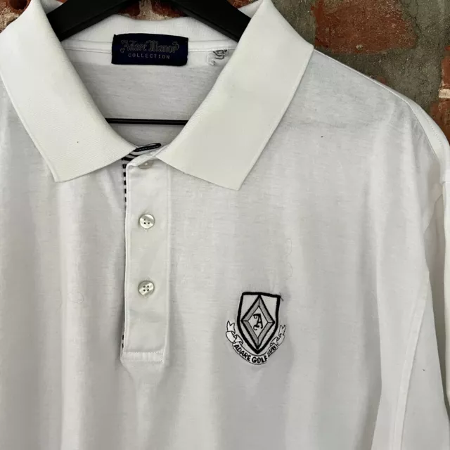 Adare Mano Golf Club Ireland Polo Shirt White Men's L