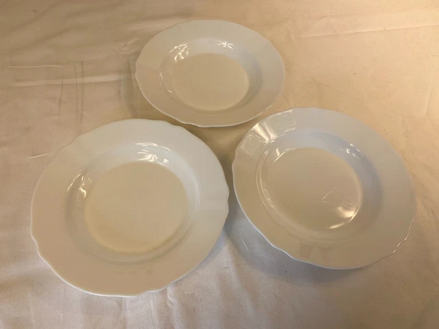 Plat/assiettes creuses arcopal fleurs bleues