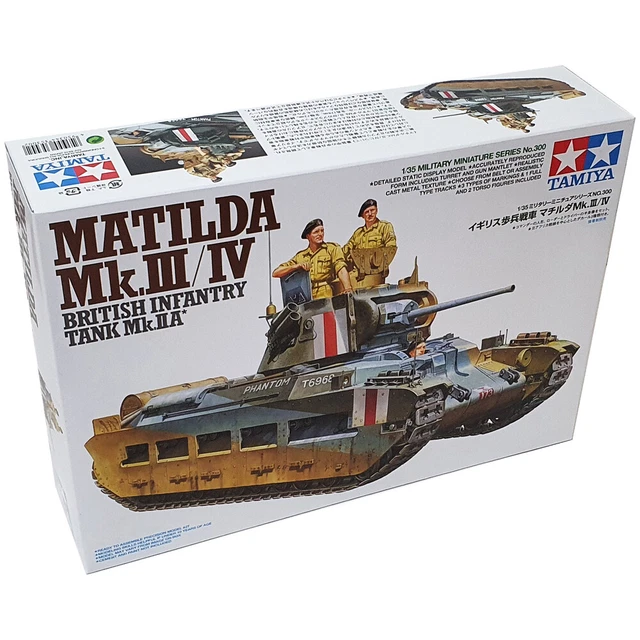 TAMIYA 35300 MATILDA Mk III/IV British Infantry Tank Military Model Kit ...