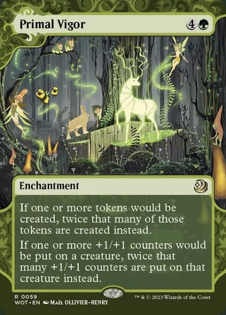 MTG - PRIMAL VIGOR - WOE Enchanting Tales (R)