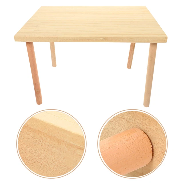 Plataforma de chinchilla de juguete de hámster de madera interesante plataforma de hámster conejillo de indias