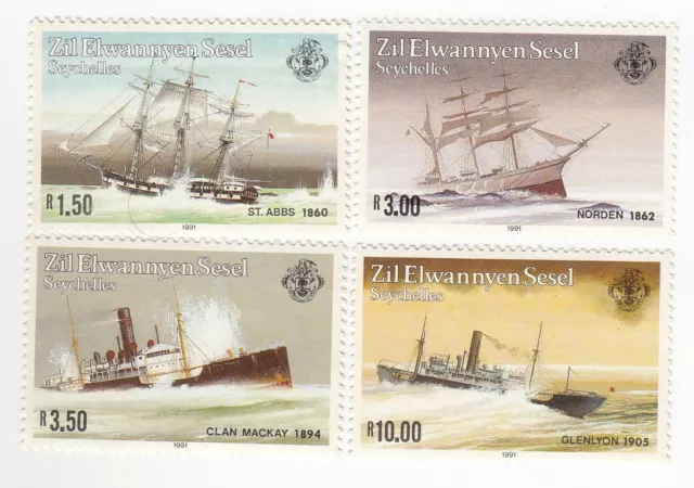 Seychelles Zil Elwannyen Sesel, Set of 4 Stamps, MNH, AH 139