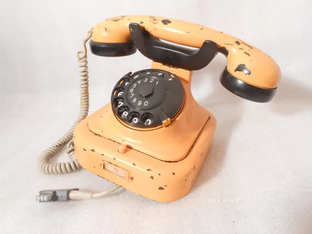 März1937 TAE100%Funktion altes antikes Telefon W28 "Siemens" Wählscheibe Bakelit 2