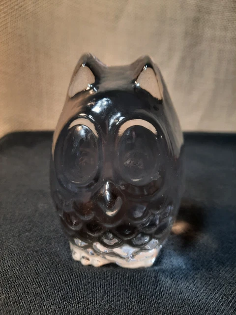 Vintage Imperial Lenox Little Pals Glass Owl Figurine Paperweight
