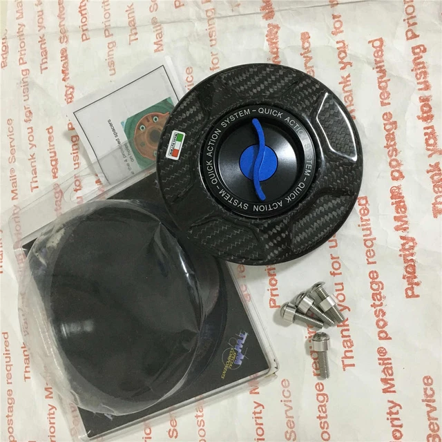 Carbon Gas Cap Fuel Tank Cover Ducati Monster Panigale V4 Streetfighter TWM BU
