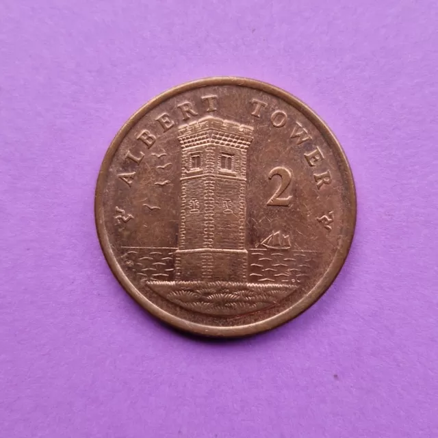 2006 Isle of Man Albert Tower 2p Two Pence Circulated