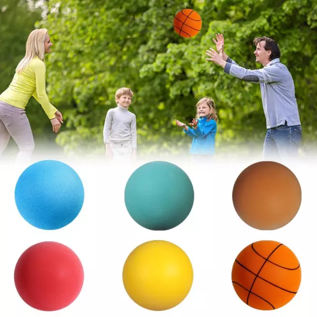 Newest Silent Basketball, Indoor Training Foam Ball Uncoated High-Density 2024