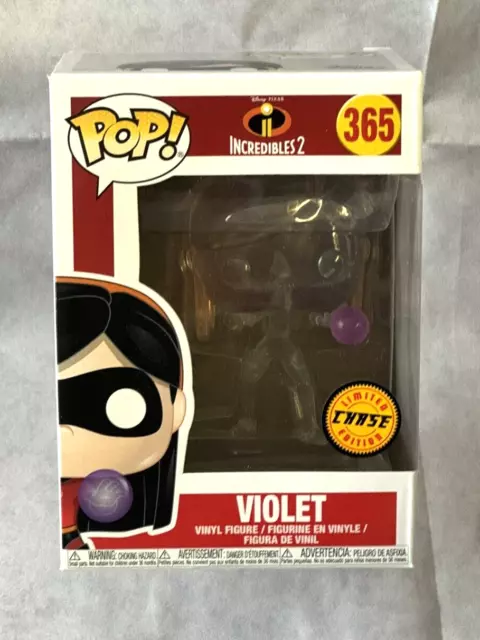 Funko Pop Incredibles 2 Disney Pixar VIOLET Invisible #365 Limited Edition Chase