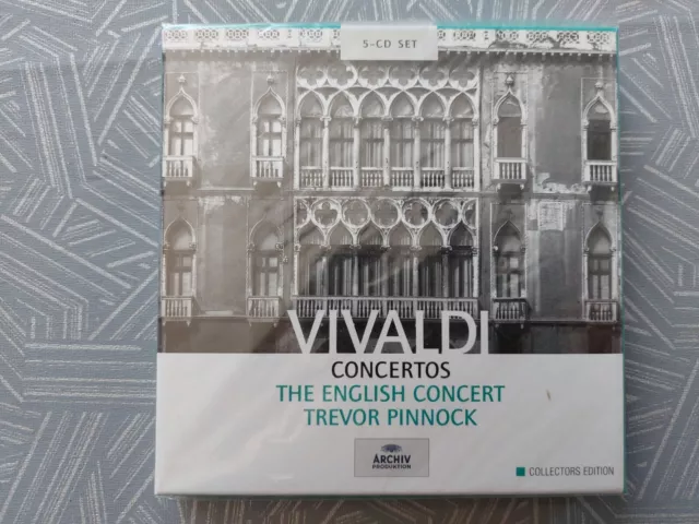Antonio Vivaldi~The English Concert 5 Cd Box Set~Trevor Pinnock~New & Sealed