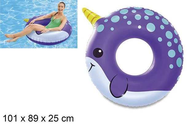 Virsus Bouée Gonflable Ronde 76 Cm - Donut Coloré Pour Piscine, Plage Et Fêtes, Coussin D'Air Amusant Et Durable