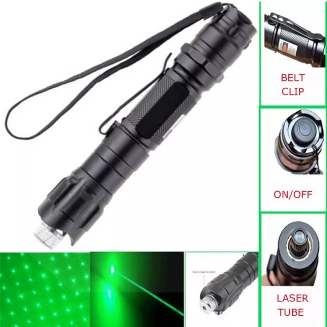 Laser Pointer Pen Green Light Visible Beam Lazer For Office Pet Rechargeable