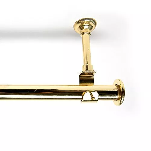Room/Dividers/Now 56-108in Hanging Curtain Rod with Brackets, Gold | Curtain Rod