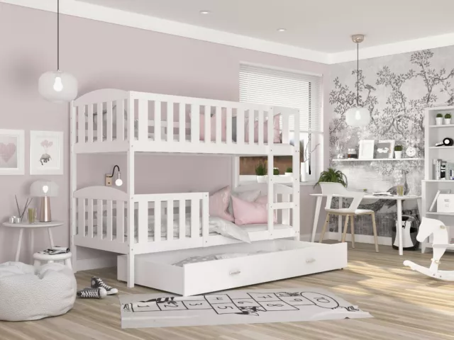 Litera Juvenil KUBUŚ 190 cm x 80 cm,160 cm x 80 cm + Colchones Cama Infantil