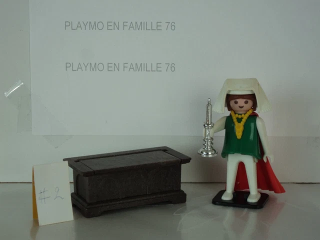 Playmobil Vintage Médiéval 3376 - Coffret Bourgeois Avec Coffre, Bougie, Cape, Boîte
