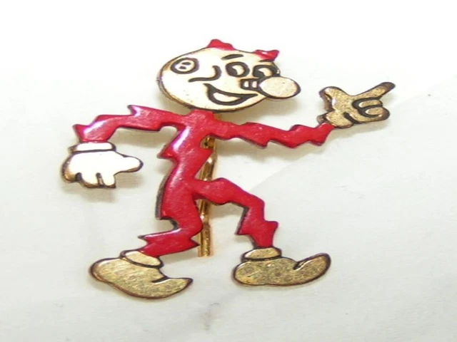 Reddy Kilowatt Vintage Lapel Stick Pin Electric Company marked MR