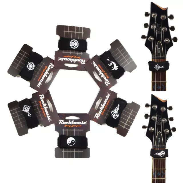 Guitare Corde Drapé à Cordes 18cm Acoustique Réglable Basse Noir Cotton