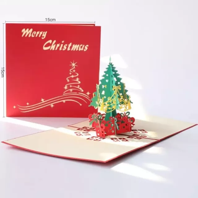 1 x New Styles Handmade 3d Pop Up Festival Christmas Card Custom Greeting Card