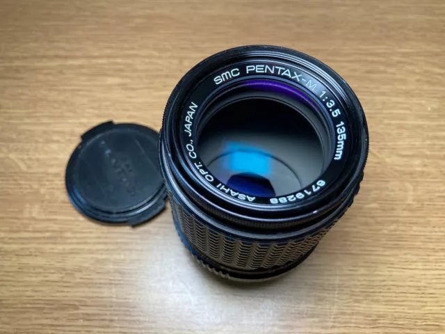 SMC PENTAX-M 1:3.5 (f/3.5) 135mm Camera Prime Lens (ASAHI OPT. CO., JAPAN) USED
