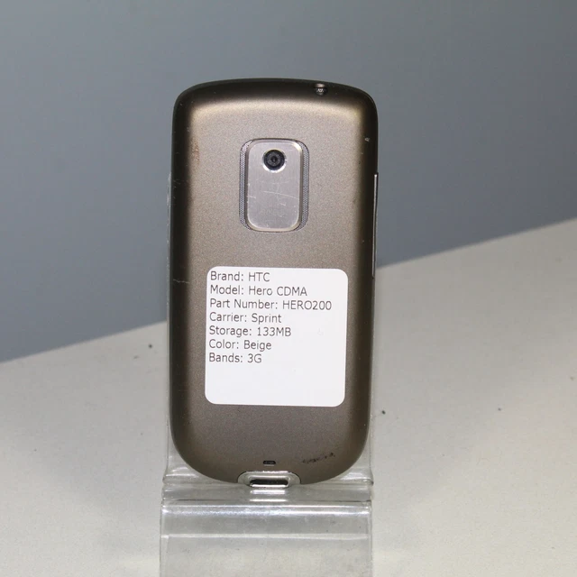 HTC Hero CDMA HERO200 Sprint 133MMB Beige 3G- ASIS (JX-1195) V2-1A