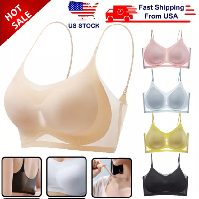 Donna Comfort Reggiseno Ultra-Sottile Push Up Imbottito senza Cuciture Estivi