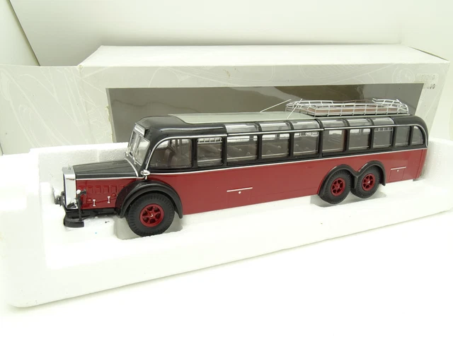 Modèle Réduit Schuco 1/43 - DKW Schnellaster Plateau Bâché Rouge - Occasion, Bon état Sans Boîte