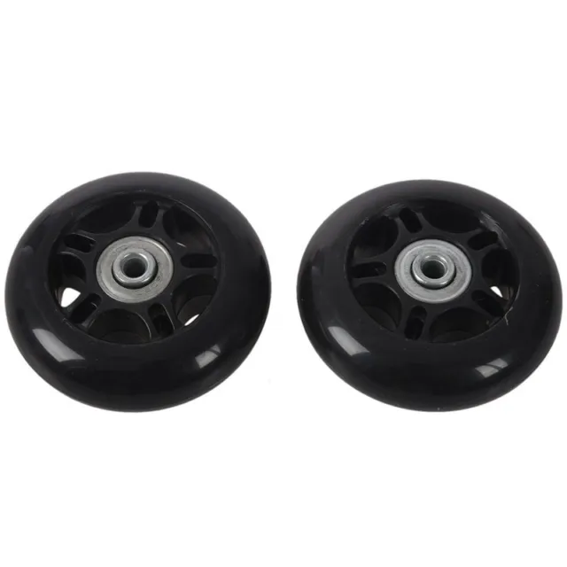 2X(2set 64X18mm Luggage Suitcase / Inline Outdoor Skate Replacement Wheels Blaf