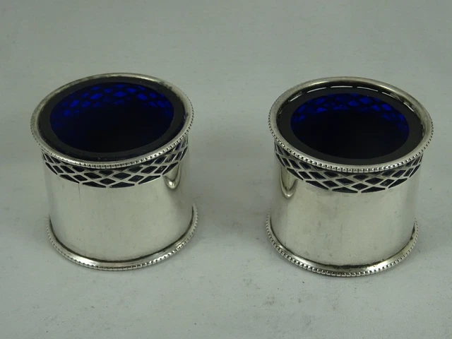 BELLA coppia SALI ARGENTO STERLING, 1918